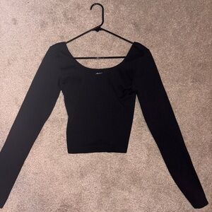 Wild Fable Black Long Sleeve Top